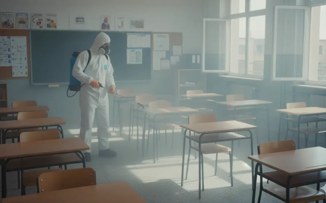 Limpieza y desinfección de colegios, institutos y guarderías: una prioridad