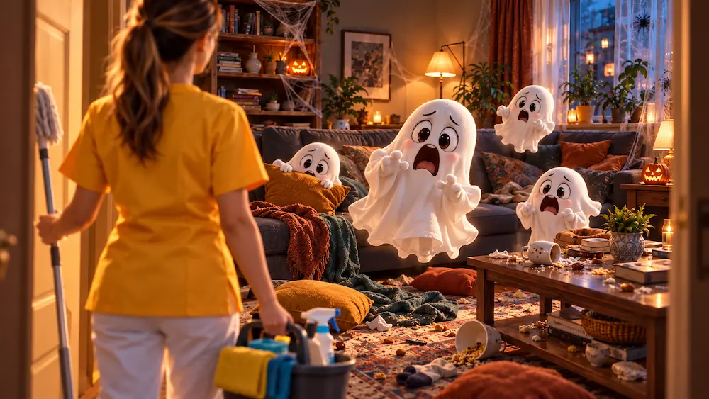 limpieza para Halloween
